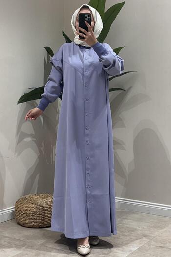 Invee İnvee Ribbed Stitching Detail Shirt Dress