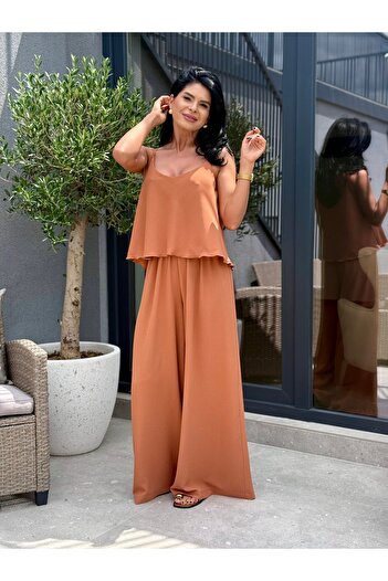 RAMONA BADESCU EXCLUSIVE Two-Piece Set with Top and Wide Leg Pants