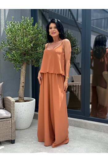 RAMONA BADESCU EXCLUSIVE Two-Piece Set with Top and Wide Leg Pants