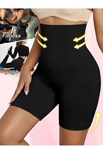 Sh Mağazacılık High Waist Shaping Belly and Waist Shorts Corset Women's Corset