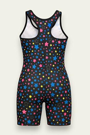 My Kids Wear Swimsuit for Girls with Swimming Shorts (Bones)