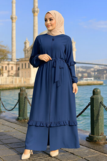 Neva Style Пояс індиго синій Tesettur Abaya 45278IM 45278IM