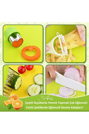 antiola Çocuk Muftak Araç Gereçleri, El kesmeyen, Montessori Eğitici Oyuncak Seti
