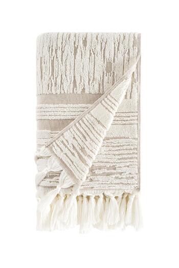 Karna Home Cotton Single Towel Jacquard Carnation Premium Stella 70X140Cm