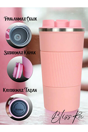 Blissra Stainless Steel Thermos Mug -500 Ml– Coffee Mug with Leak Proof Lid, Portable Steel Cup