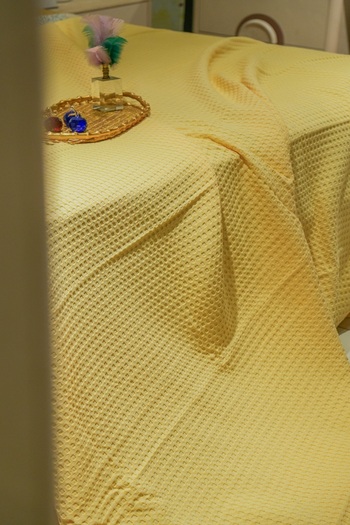 Muteks Premium 100% Cotton Double Summer Pike - Bedspread, Anti-Sweat Fabric, Sunshine Color, 240x200cm