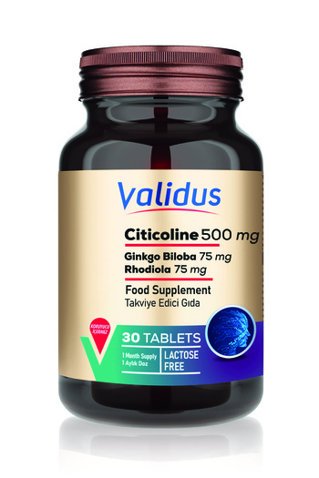Validus Sitikolin 500 Mg 30 Tablets