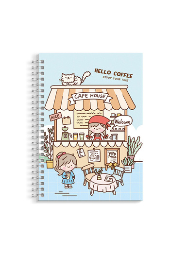 Choice A5 Hello coffee Blank A5 Sticker Collecting Books Reusable Release Paper Double-sided Stickers Stora