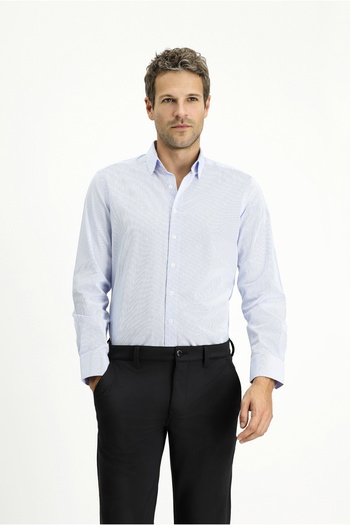 Kiğılı Cămașă clasică din bumbac cu dungi, cu mânecă lungă, slim fit