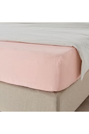 IKEA Fitted sheet, Double sheet with elastic band, % Cotton, Soft fabric