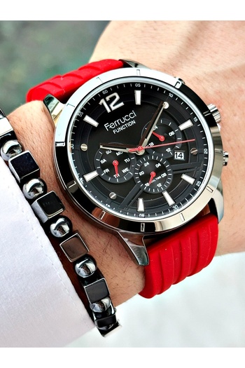 Ferrucci Function Fcf03297Fs Silicone Cord Men's Wristwatch
