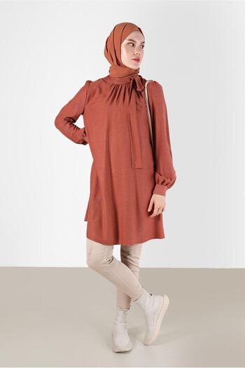 Alvina TUNIC 42259-1 WITH BOW DETAILED BACK ZIPPER