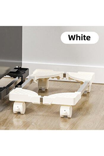 Choice1 White Computer Tower Stand, Adjustable Mobile CPU Stand, CPU Holder PC Tower Stand with Rolling Cast