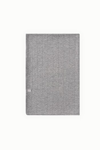 Boumini Multi-Purpose Cotton Baby Blanket 100X100 cm Gray Melange