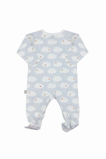 Boumini Gray Rainy Baby Romper - Airtight with Booties