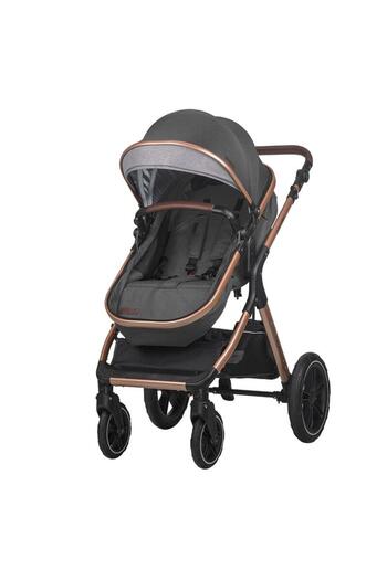 Coccolle Carucior transformabil 3 in 1 Melora, Cadru aluminiu, Roti mari, Pliere compacta, Maner aju