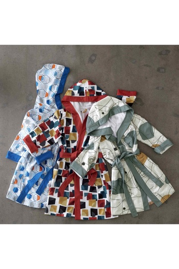 Taç Sanna Cotton L/XL Νεανικό μπουρνούζι μπλε