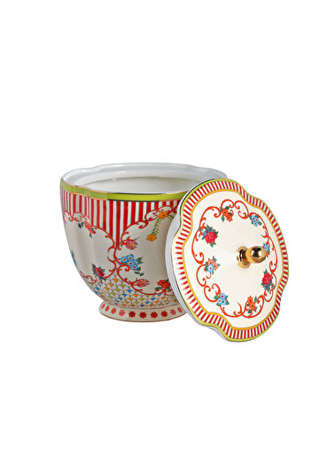 Lucky Art Fiora Bone Jar 14cm