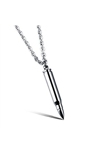 Lee Cooper Lc.N.01178.330 Lead Look Steel Metallic Color Men's Necklace