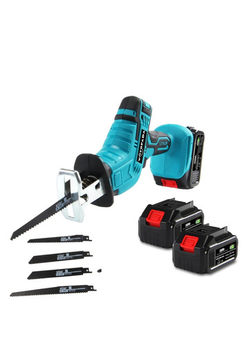 Blasko 36V electric jigsaw with 2 Li-Ion 5Ah batteries, precise cutting of wood and PVC