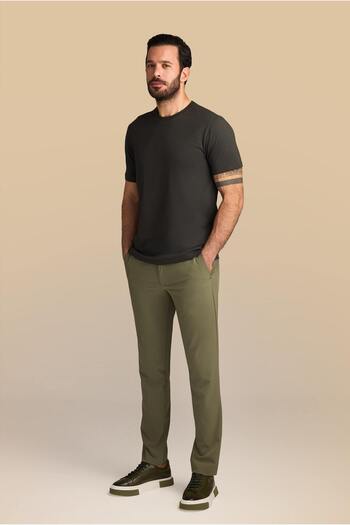 Kiğılı Μπλουζάκι μονό βαμβακερό ζέρσεϋ - Crew Neck Regular Fit T-shirt