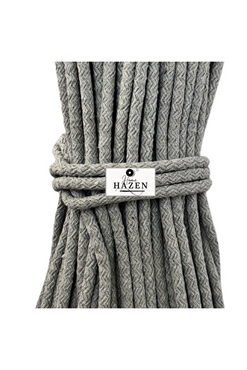 Hazen Home Κορδόνι Βαμβακερό 6-7 mm 45-50 μέτρα 1 Kg Κορδόνι Καλάθι Σουπλά Τσάντα - Γκρι