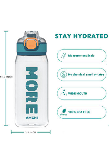 AMCHI BABY Outdoor Sports Water Bottle Leak Proof 550ml BPA free