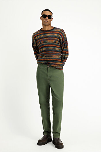 Kiğılı Regular Fit Lycra Canvas / Chino Pants