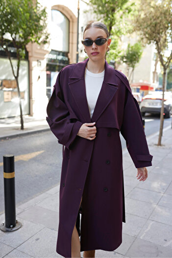 My Blog Pflaume Polyviscon Trench - 9476