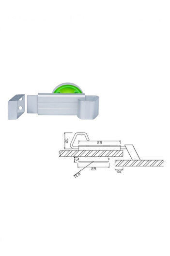 AYRINTISHOP Tuvalat Wc Laminat Kapı Kilitleri Sürgü Kilit Aparatları 12 Mm