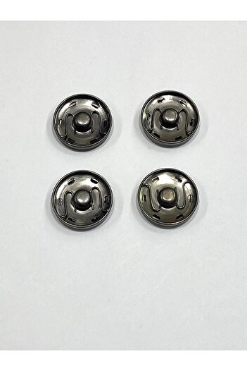 karantuhafiye Metal Snap Fastener / Coat Cardigan Snap Fastener Large Size Snap Fastener / Set of 4 / 3 cm / Anthracite