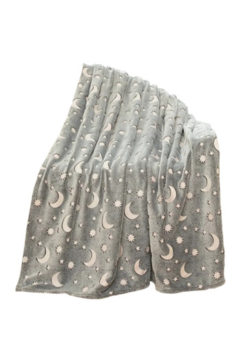 SDEPOT SDEPOT phosphorescent blanket, soft and glow-in-the-dark material, gray