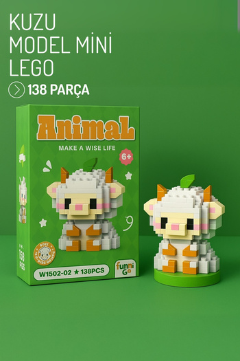 Nandy Home Lamb Model Character Figure 3D Building Toys