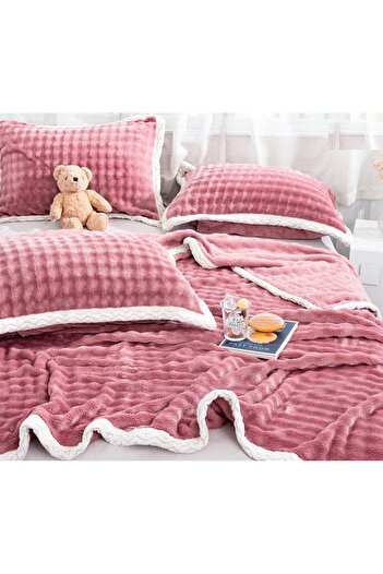 CHIRASO CHIRASO Blanket Set, soft and fluffy, made of plush microfiber, 200x230 cm and 2 Pillowcases 52x78 cm