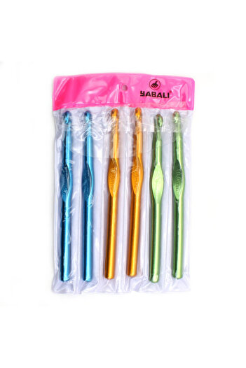 Yabalı Metal Crochet Set 10 mm 6 Pcs