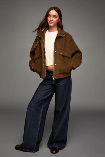 Bershka Faux suede jacket
