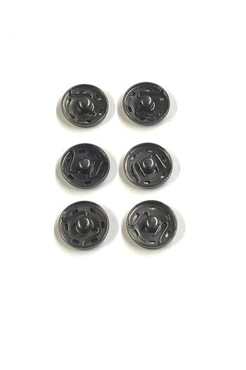 karantuhafiye Metal Snap Fasteners / Coat Cardigan Snap Fasteners / Set of 6 / 2 cm / Anthracite