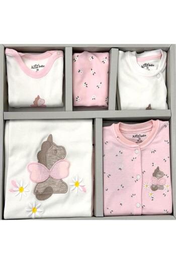 Aziz Bebe 10314 Baby Girl Pink 10-Piece Hospital Release