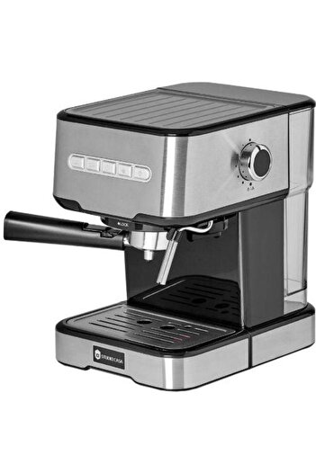 Studio Casa Espressor cu pompa Studio Casa MIO SC2001, 15 bar, 850 W, Rezervor 1.2L (Inox)