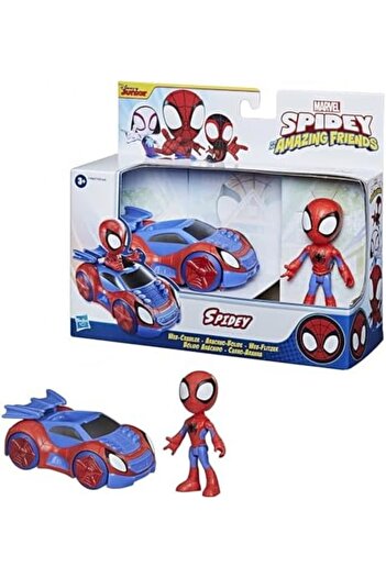 Marvel Spidey and His Amazing Friends Spidey Action Figure And Web-Crawler Vehicle, For Kids Ages 3