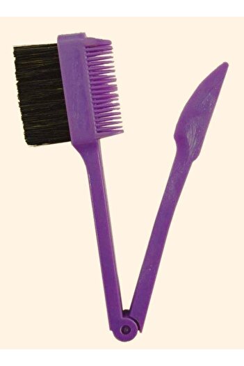Prime Foldable 3 in 1 Hair Edge Control Brush Comb Eyebrow Brush Double Sided Edge Brush for Hairsty