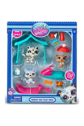 Littlest Pet Shop Set 3 figurine Littlest Pet Shop, Snowy Day