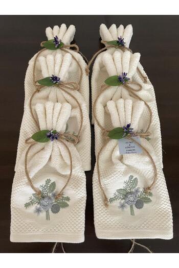 ELİŞİ MODA Wedding Convoy Towel, Very Stylish, High Quality, Showy Convoy Towel Set of 6