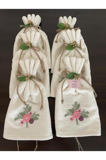ELİŞİ MODA Wedding Convoy Towel, Very Stylish, High Quality, Showy Convoy Towel Set of 6
