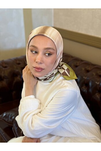 Modakaşmir Lattice Pattern Twill Scarf
