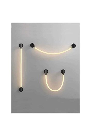 edc Tubular Wall Lamp, 18W, 93CM Soft Optical Silicone, Woven Texture, Adjustable .3 Light Functions
