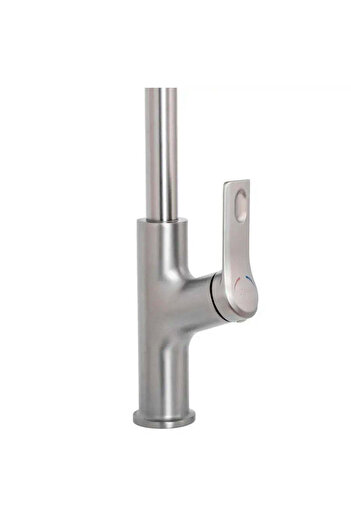 KORMAN TECHNIK Kitchen Faucet with Pull-out Spray, SUS304 Stainless Steel, Satin Finish, FJ5542