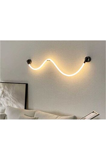 edc Tubular Wall Lamp, 18W, 93CM Soft Optical Silicone, Woven Texture, Adjustable .3 Light Functions