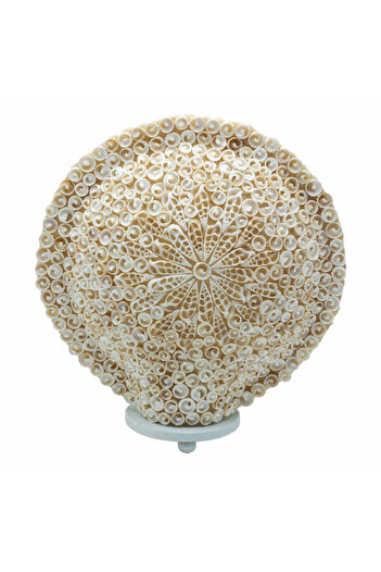 OEM Boho Shell Lamp - Large Round Art Cut Shell - 30 cm