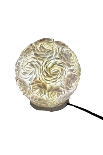 OEM Boho Shell Lamp - Rose Globe - 20cm
